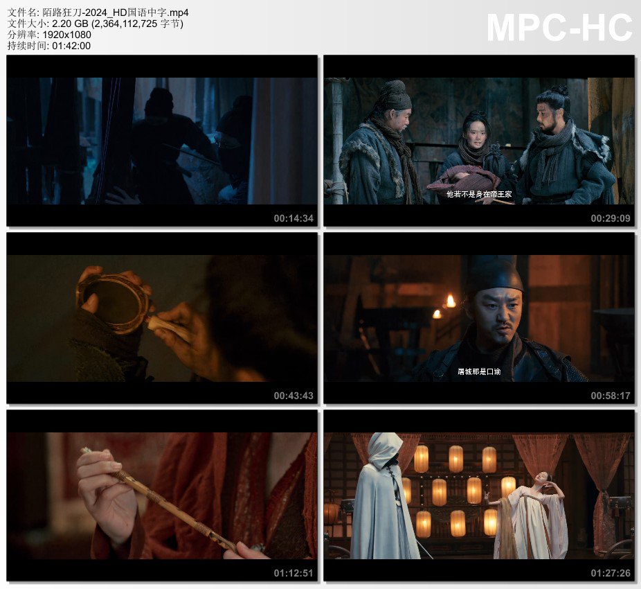 2024年国产动作武侠片《陌路狂刀》HD国语中字