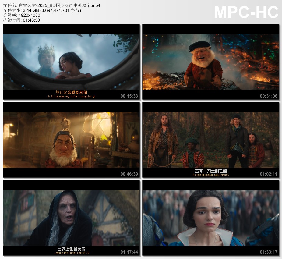 2025年美国奇幻爱情片《白雪公主》BD国英双语中英双字