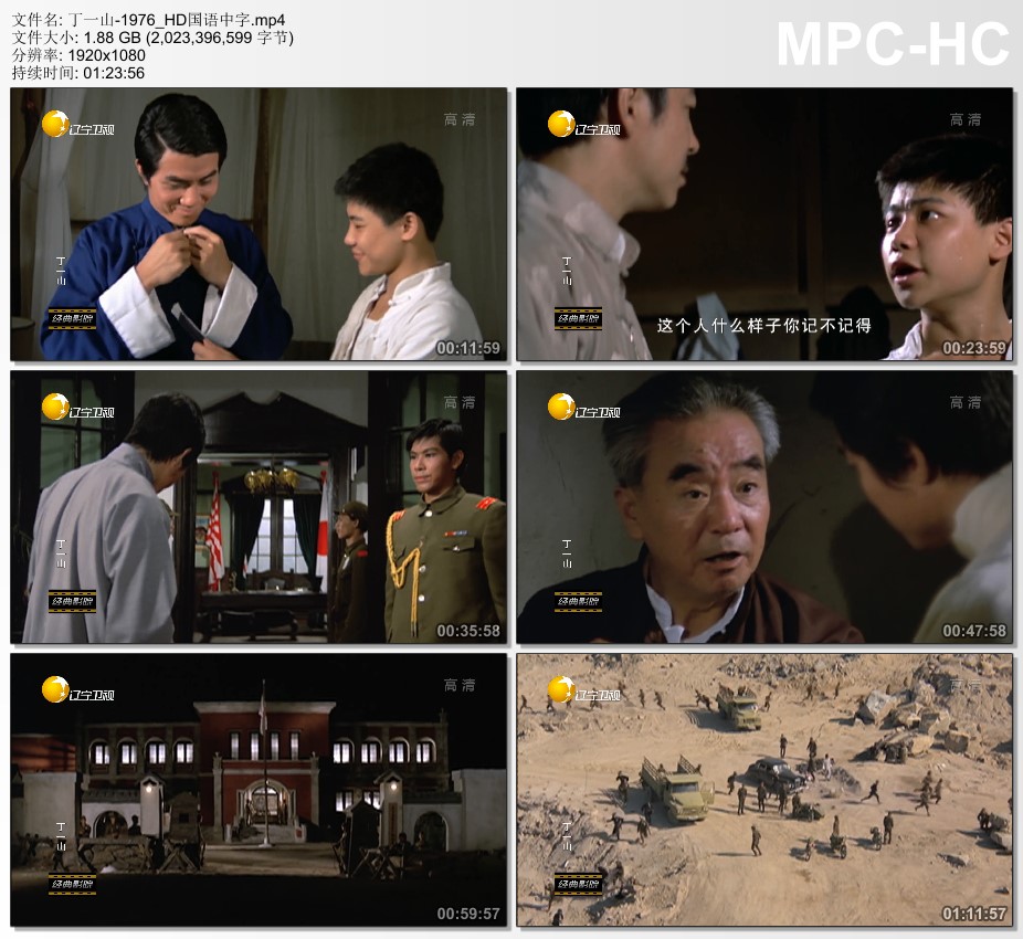 1976年中国香港经典动作片《丁一山》HD国语中字