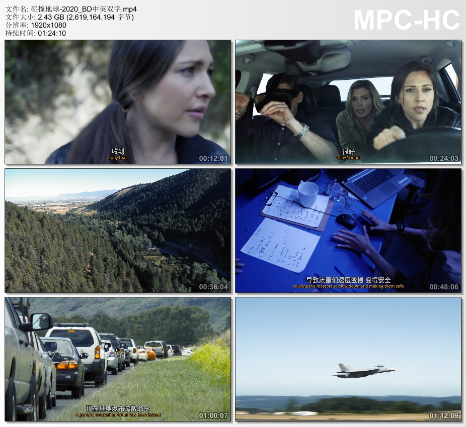 2020年美国科幻片《碰撞地球》BD中英双字