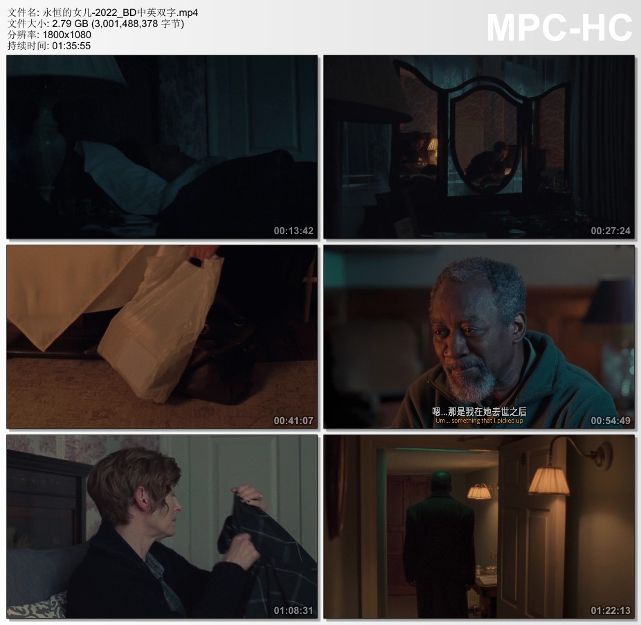 2022年美国6.1分剧情悬疑片《永恒的女儿》BD中英双字