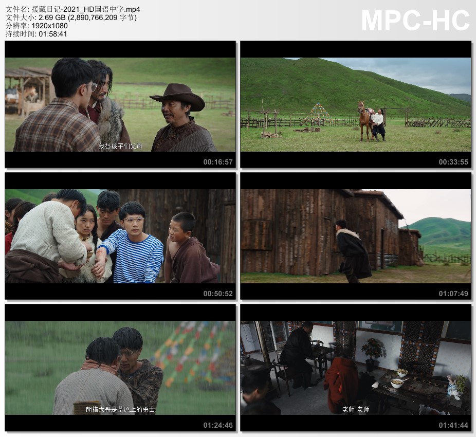 2021年国产剧情片《援藏日记》HD国语中字
