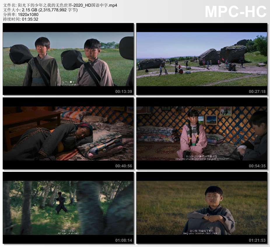 2020年国产剧情片《阳光下的少年之我的无色世界》HD国语中字