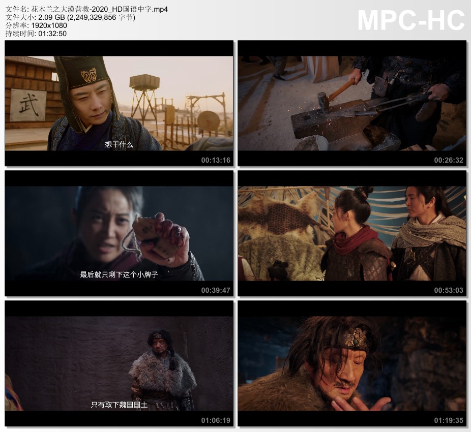 2020年国产动作片《花木兰之大漠营救》HD国语中字