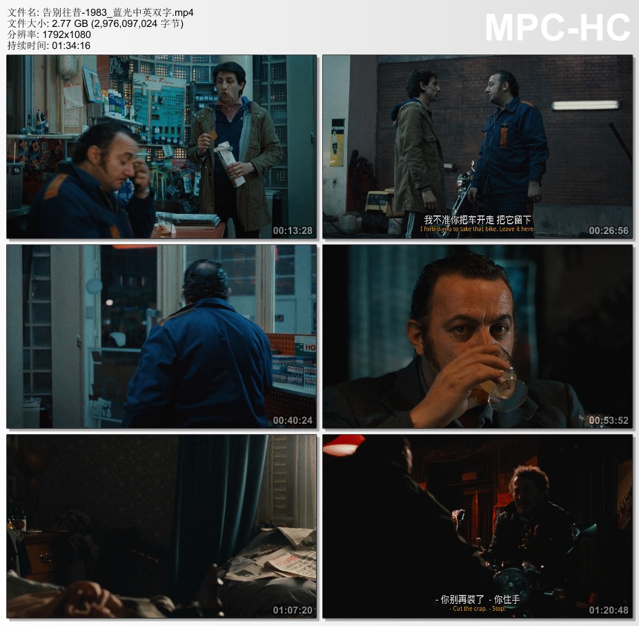 1983年法国经典剧情片《告别往昔》蓝光中英双字