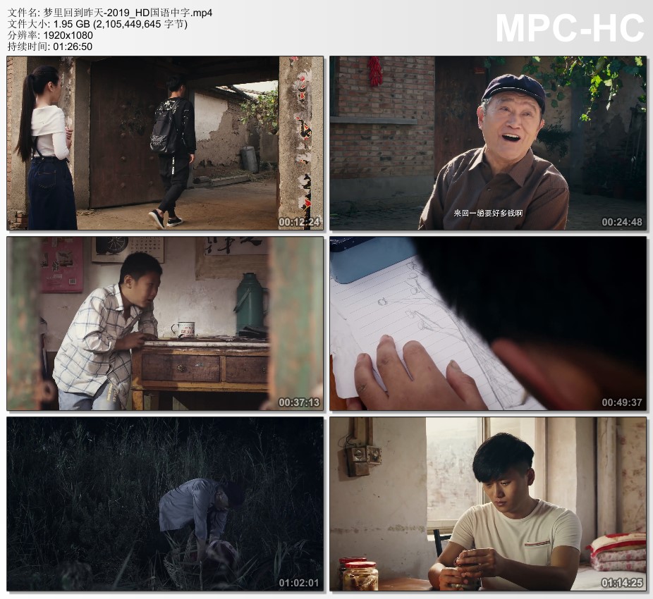 2019年国产剧情片《梦里回到昨天》HD国语中字