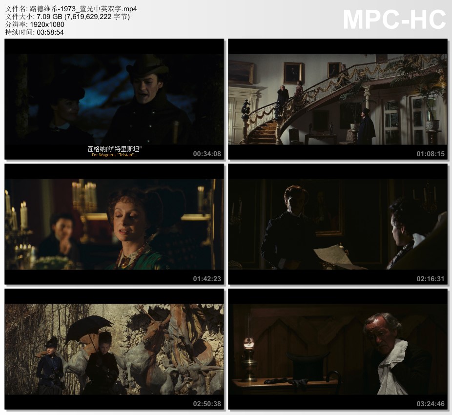 1973年意大利经典历史片《路德维希》蓝光中英双字