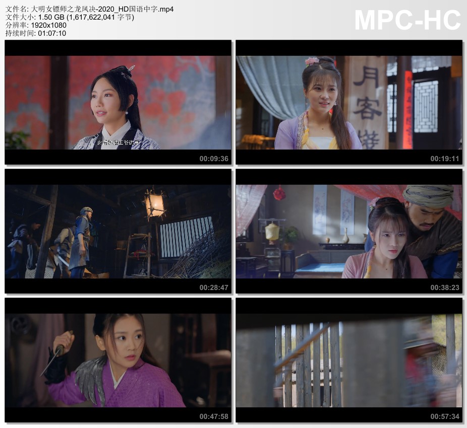 2020年国产动作片《大明女镖师之龙凤决》HD国语中字