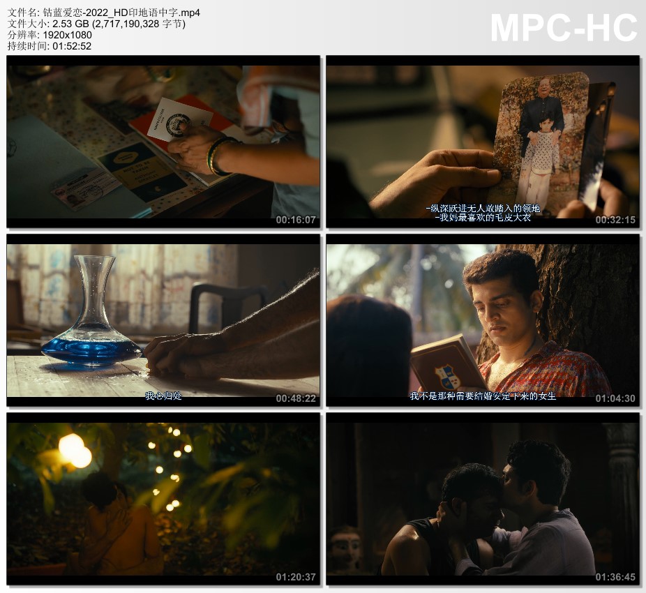 2022年印度爱情片《钴蓝爱恋》HD印地语中字