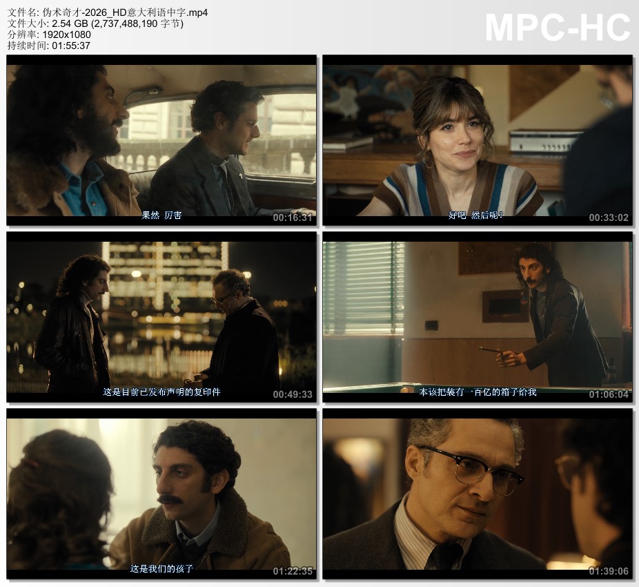 2026年意大利历史片《伪术奇才》HD意大利语中字