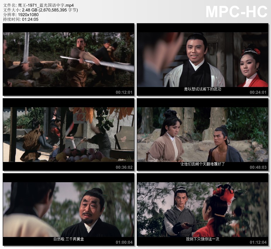 1971年中国香港经典武侠片《鹰王》蓝光国语中字