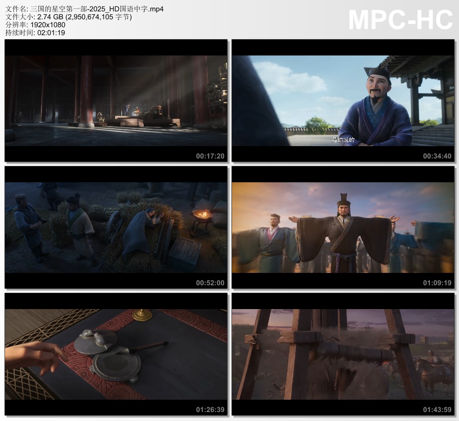 2025年国产7.2分动画片《三国的星空第一部》HD国语中字