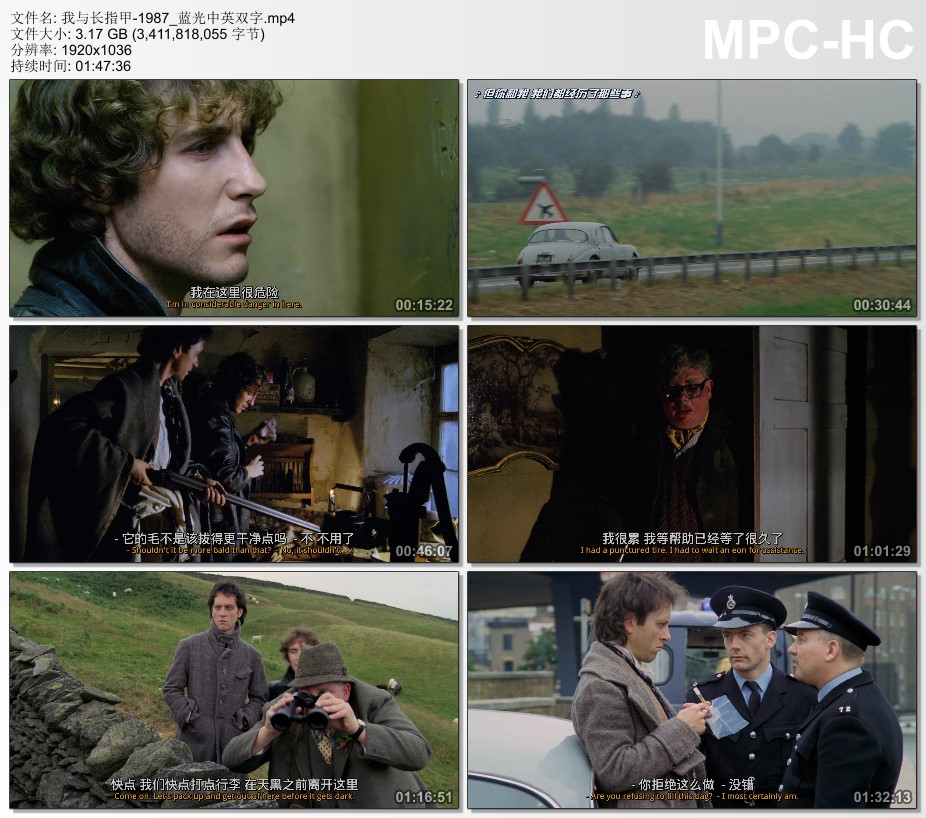 1987年英国经典喜剧片《我与长指甲》蓝光中英双字