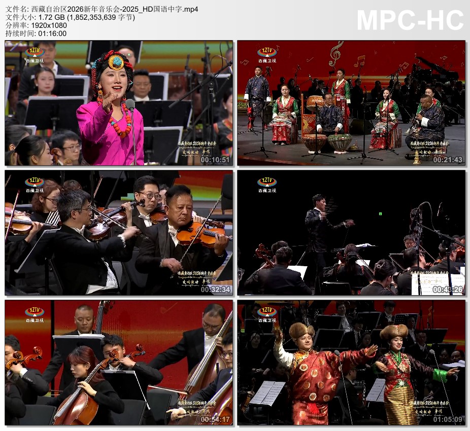 西藏自治区2026新年音乐会HD国语中字