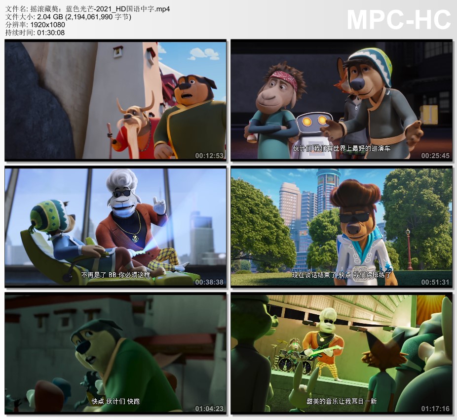 2021年国产动画片《摇滚藏獒：蓝色光芒》HD国语中字