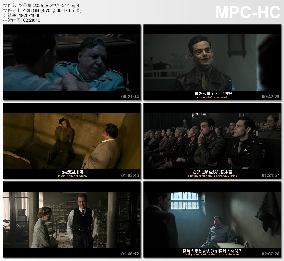 2025年美国惊悚片《纽伦堡》BD中英双字