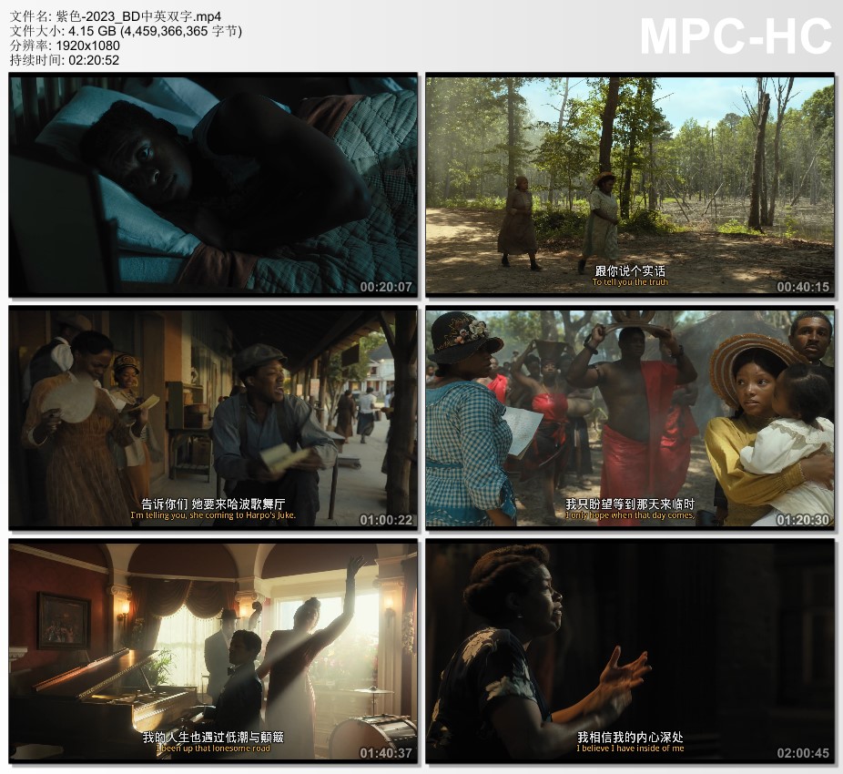 2023年美国剧情片《紫色》BD中英双字