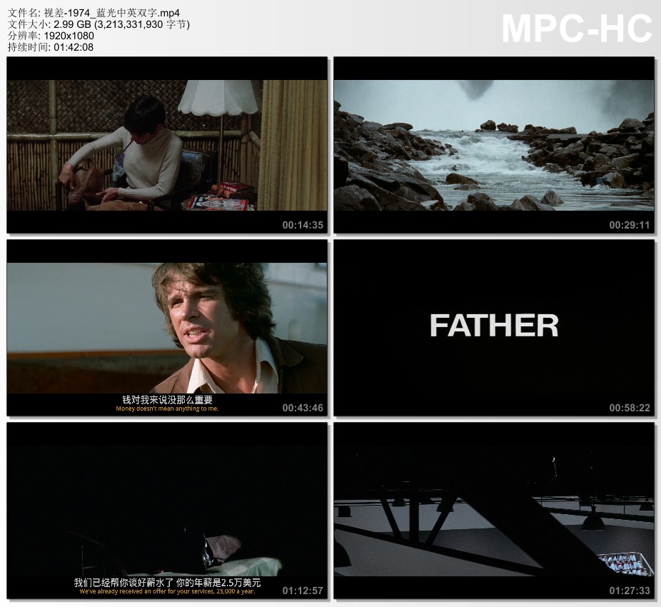 1974年美国经典悬疑片《视差》蓝光中英双字