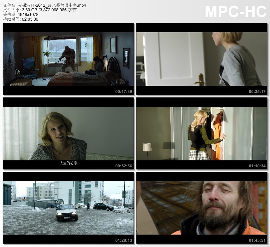 2012年芬兰经典剧情片《赤裸港口》蓝光芬兰语中字