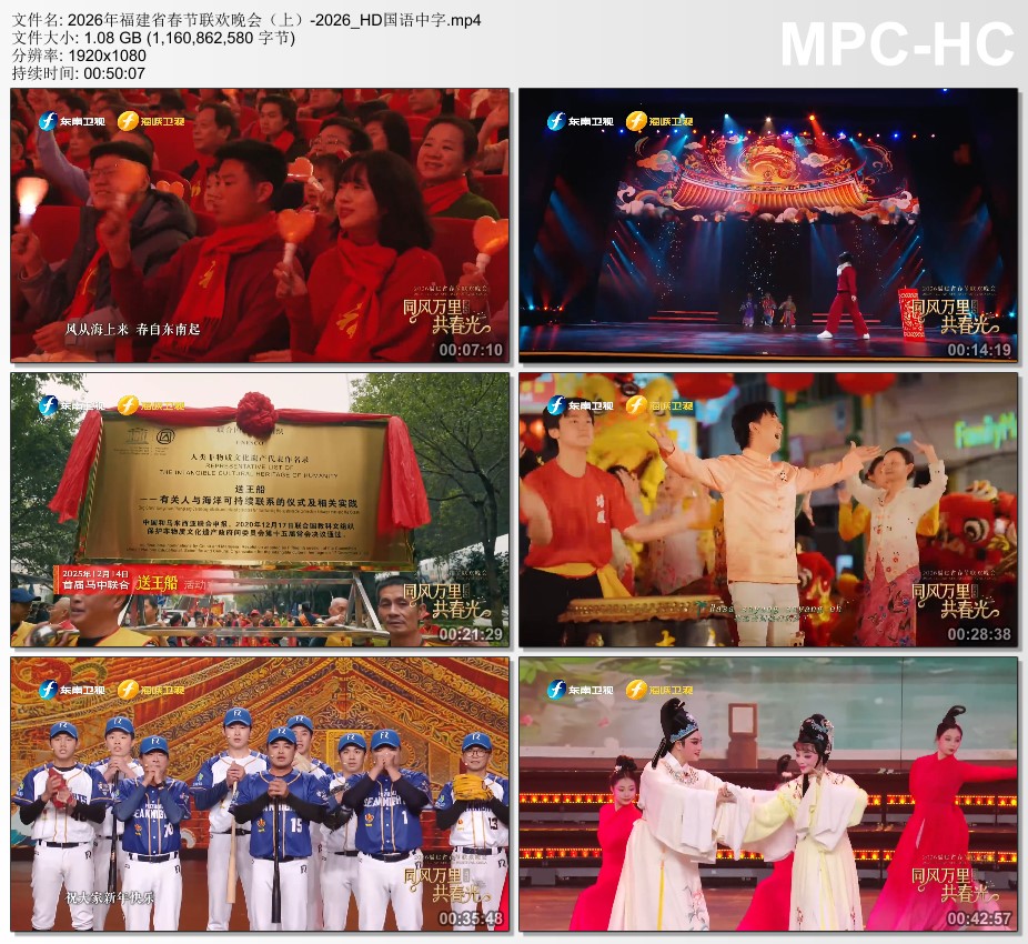2026年福建省春节联欢晚会HD国语中字