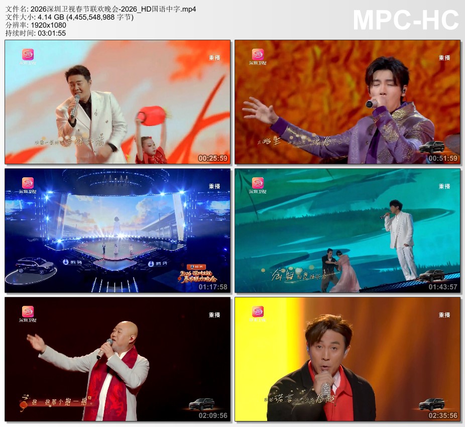2026深圳卫视春节联欢晚会HD国语中字