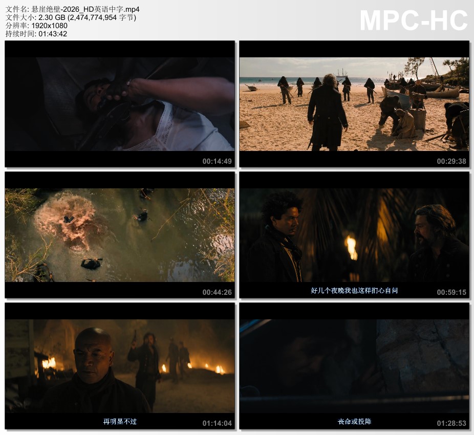 2026年美国动作片《悬崖绝壁》HD英语中字