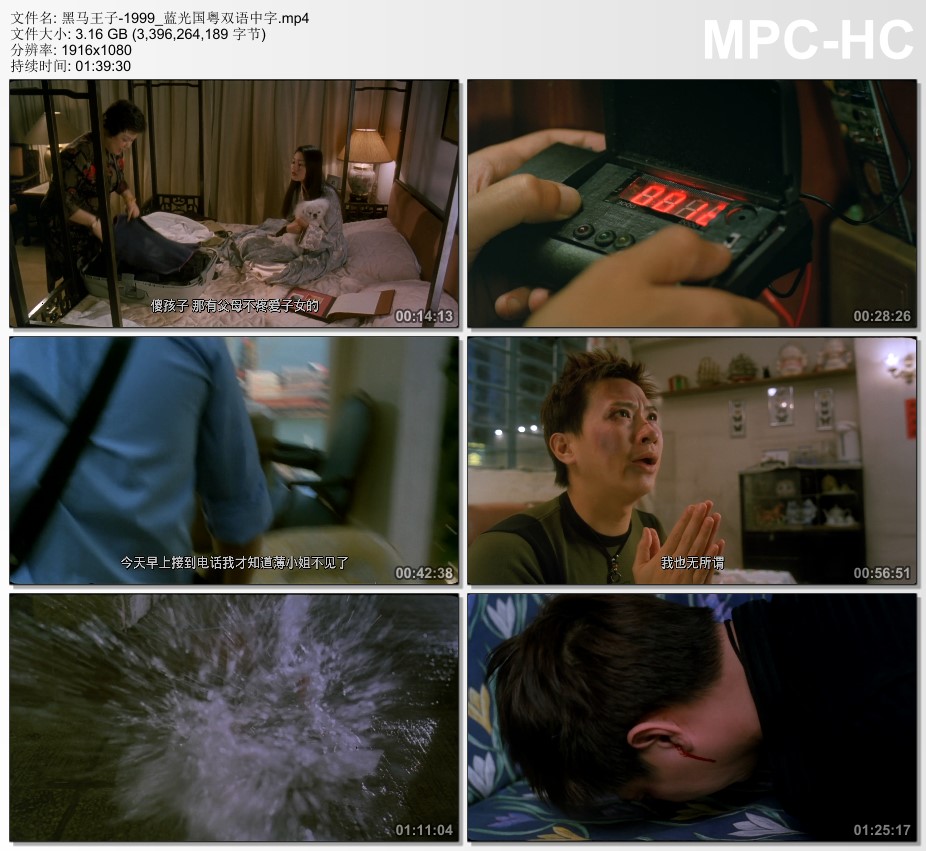 1999年中国香港电影《黑马王子》蓝光国粤双语中字