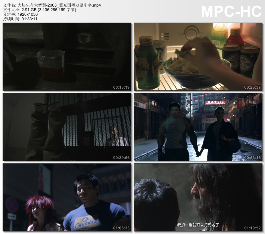 2003年中国香港经典动作片《大块头有大智慧》蓝光国粤双语中字