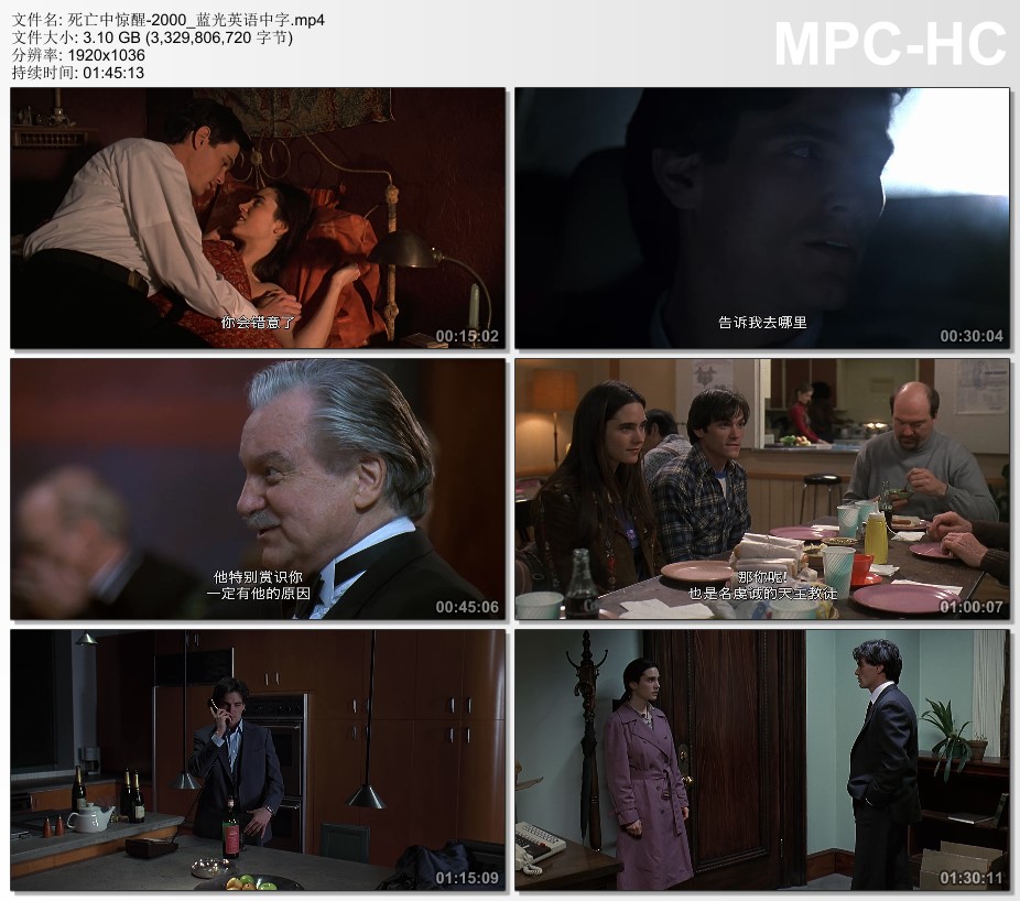 2000年美国电影《死亡中惊醒》蓝光英语中字