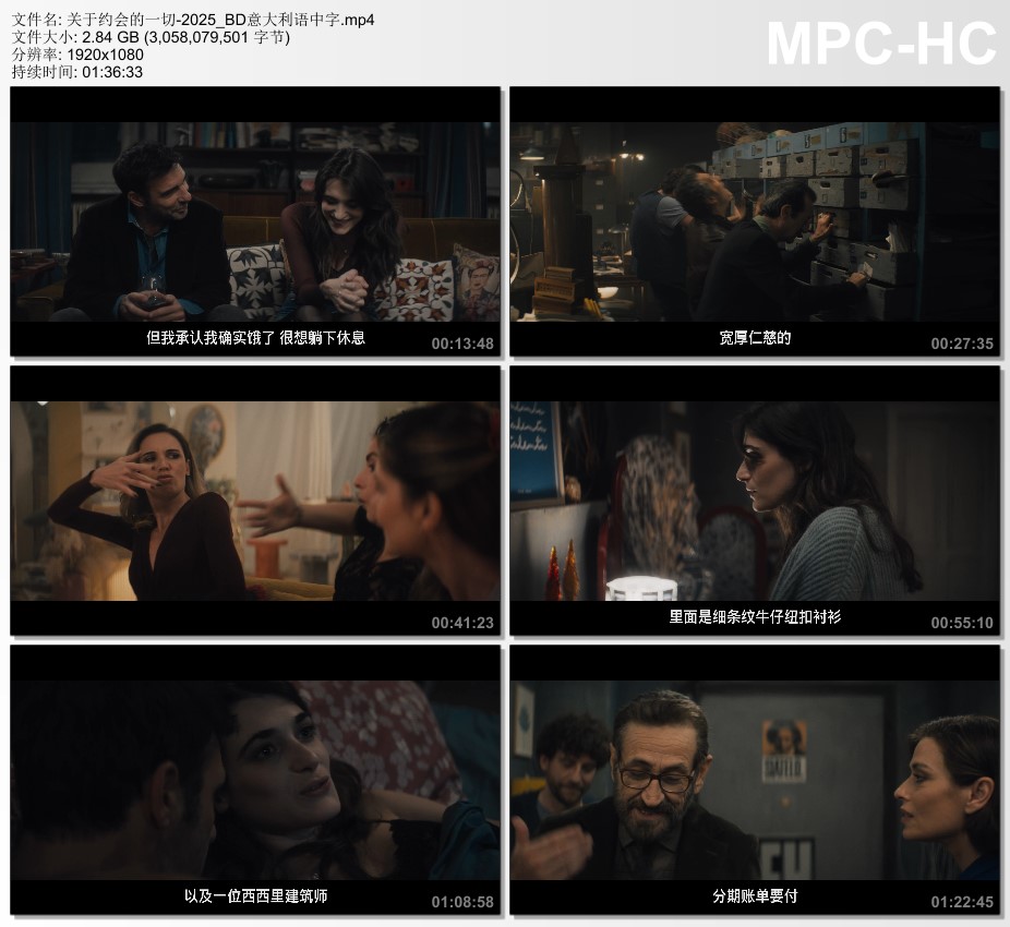 2025年意大利电影《关于约会的一切》BD意大利语中字