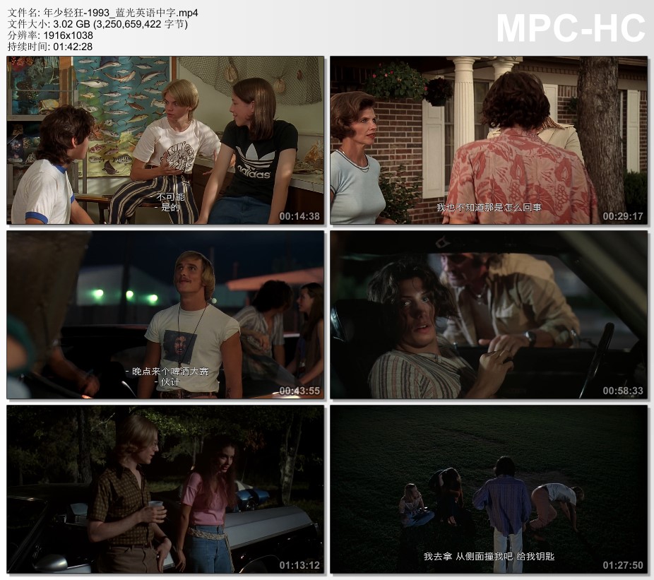 1993年美国电影《年少轻狂》蓝光英语中字